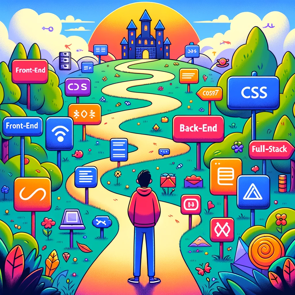 How to become a web developer navigation