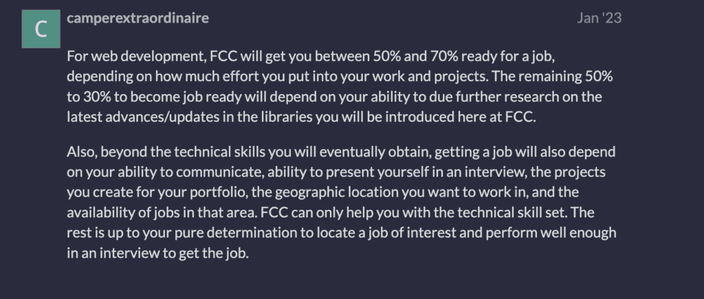 Is freeCodeCamp Enough To Get A Job? Career