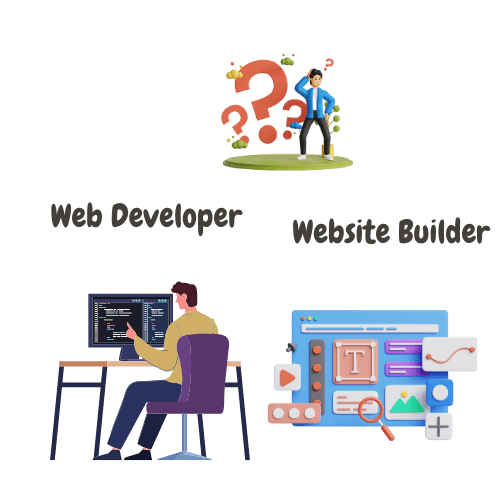 Should I Create a Website with a Website Builder or Web Developer - Logo